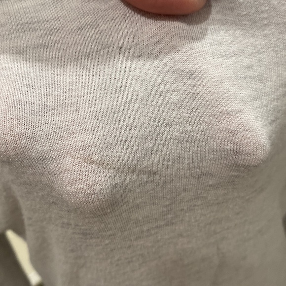 🍋 Athleta Dove Gray Light Weight Criss Cross Sweatshirt Dress S - Picture 8 of 8